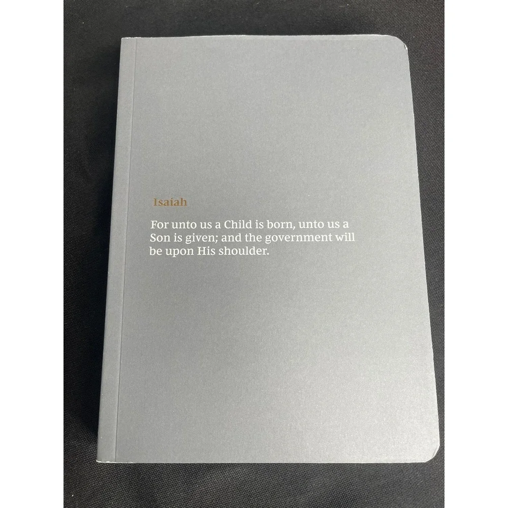 NKJV Bible Journal Isaiah Thomas Nelson Paperback Gray Comfort Print New